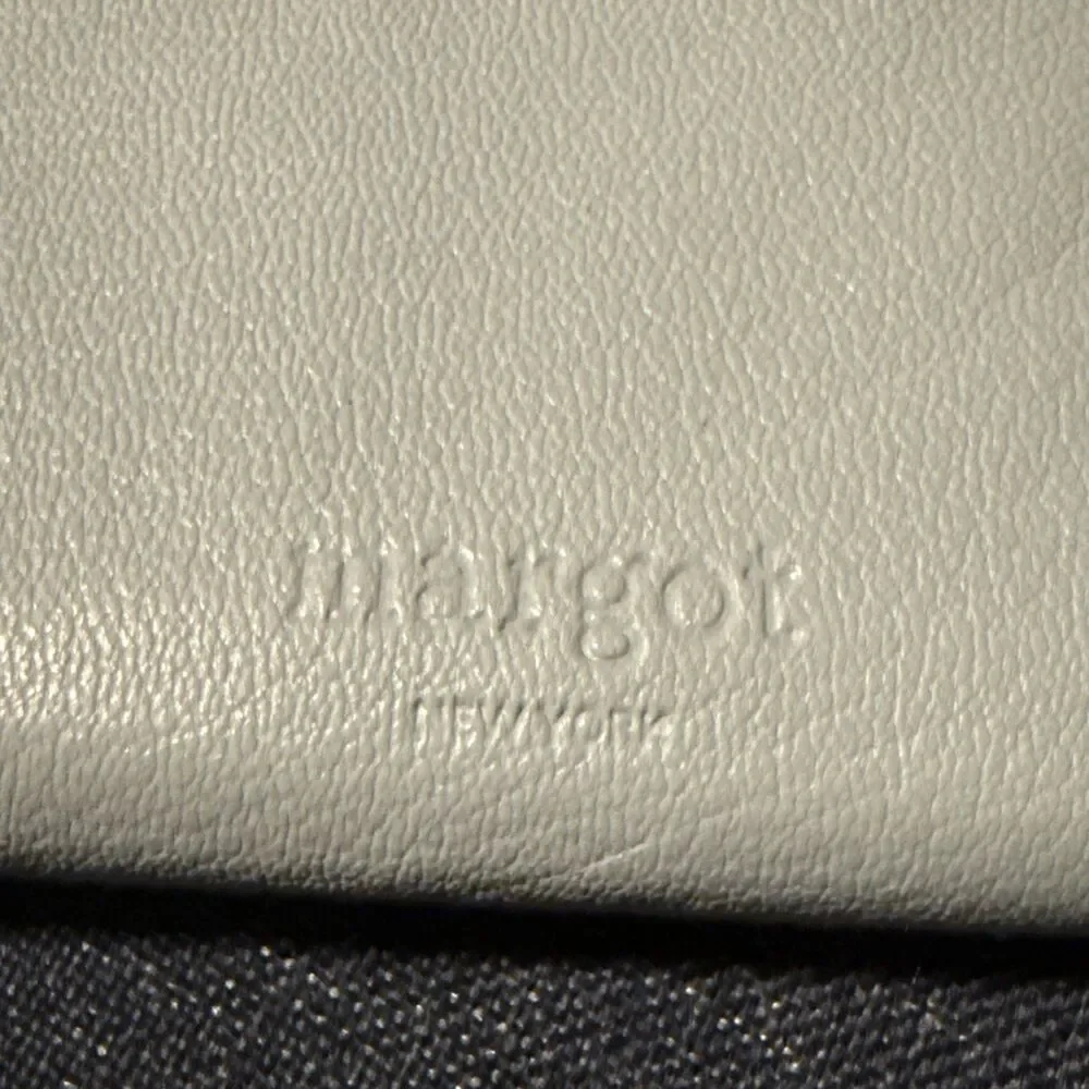 Margot New York Dana Small Zip Around Wallet Light Blue Spring EUC